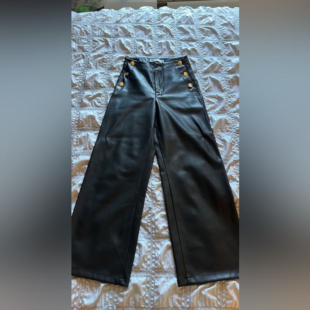 Zara leather pants